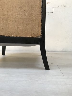 Mid-Century Ebonized Wooden Lounge Chairs, Set of 2-UX-736312