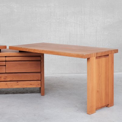 Mid-Century Elm B19 Desk by Pierre Chapo-JRP-1137409