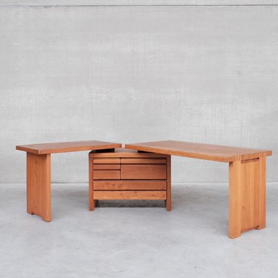 Mid-Century Elm B19 Desk by Pierre Chapo-JRP-1137409