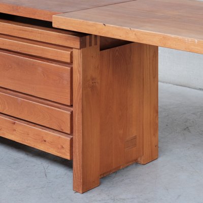 Mid-Century Elm B19 Desk by Pierre Chapo-JRP-1137409