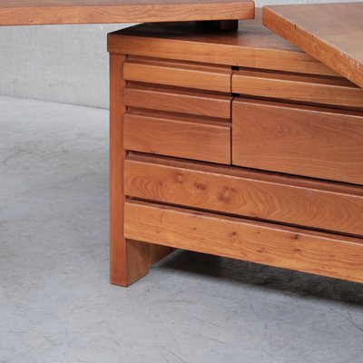 Mid-Century Elm B19 Desk by Pierre Chapo-JRP-1137409