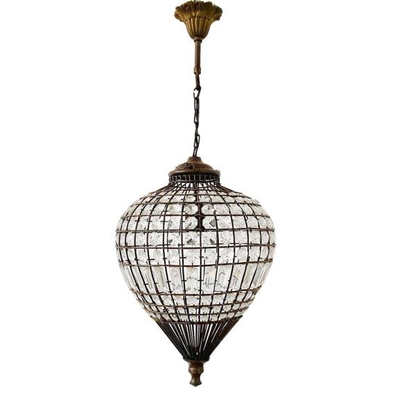 Mid-Century Empire French Hot Air Balloon Chandelier