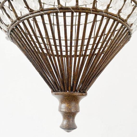 Mid-Century Empire French Hot Air Balloon Chandelier