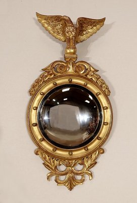 Mid-Century Empire Style Witch Mirror in Giltwood, 1950s-RVK-1435850