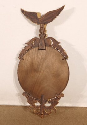 Mid-Century Empire Style Witch Mirror in Giltwood, 1950s-RVK-1435850