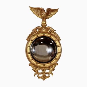 Mid-Century Empire Style Witch Mirror in Giltwood, 1950s-RVK-1435850