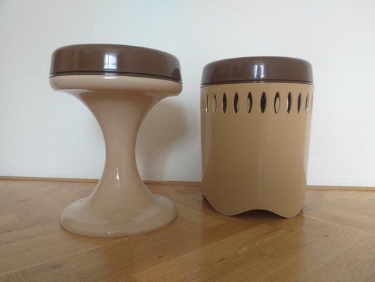 Mid-Century Emsa Stools, West Germany, 1970s, Set of 2-TZ-1073273