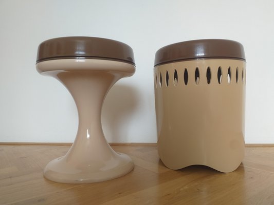 Mid-Century Emsa Stools, West Germany, 1970s, Set of 2-TZ-1073273