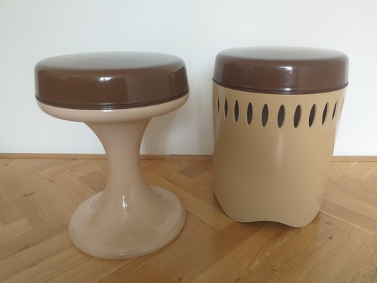 Mid-Century Emsa Stools, West Germany, 1970s, Set of 2-TZ-1073273