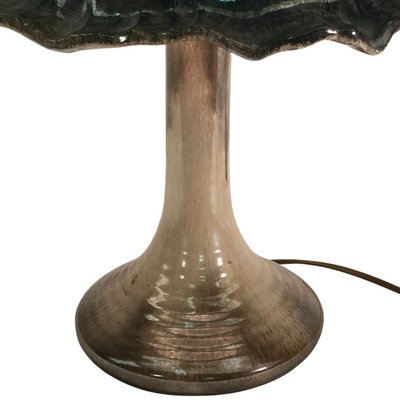 Mid-Century Enameled and Glazed Ceramic Mushroom Table Lamp-BHG-1345203