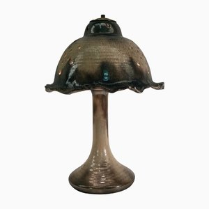 Mid-Century Enameled and Glazed Ceramic Mushroom Table Lamp-BHG-1345203