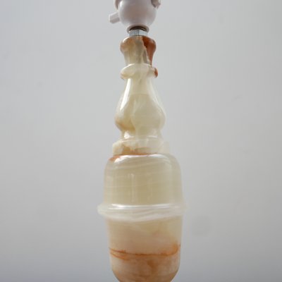 Mid-Century English Alabaster or Onyx Table Lamp-JRP-1065335