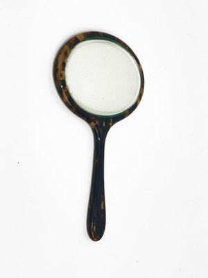 Mid-Century English Faux Tortoiseshell Portable Mirror, 1950s-JDR-1125977