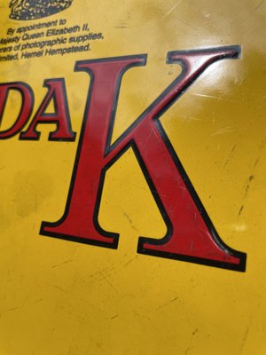 Mid-Century English Kodak Advertising Enamel Sign, 1950s-OL-1771741