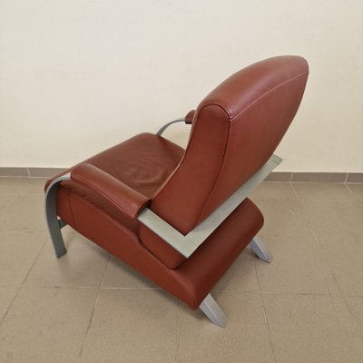 Mid-Century English Leather Armchair-ITF-1823760