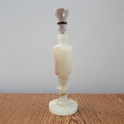 Mid-Century English Onyx Alabaster Table Lamp-JRP-1089874