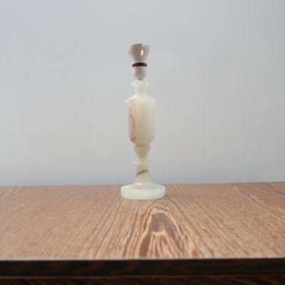 Mid-Century English Onyx Alabaster Table Lamp-JRP-1089874