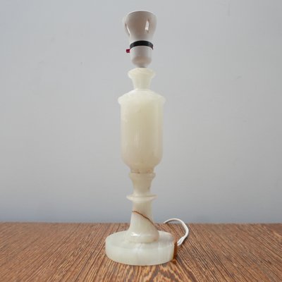 Mid-Century English Onyx Alabaster Table Lamp-JRP-1089874