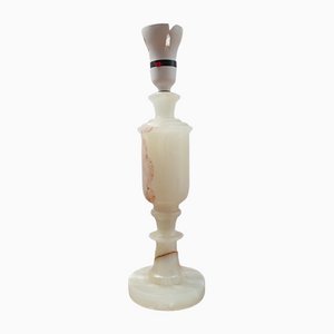 Mid-Century English Onyx Alabaster Table Lamp-JRP-1089874