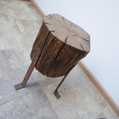 Mid-Century English Stump Side Table-JRP-1081741