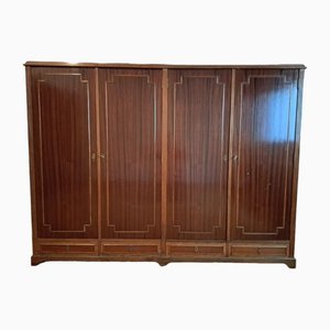 Mid-Century English Wadrobe with Doors and Drawers-TCS-1758440