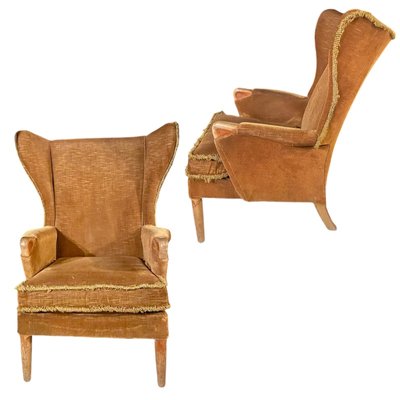 Mid-Century English Wing Back Chair by Parker Knoll, Set of 2-TCS-2038152