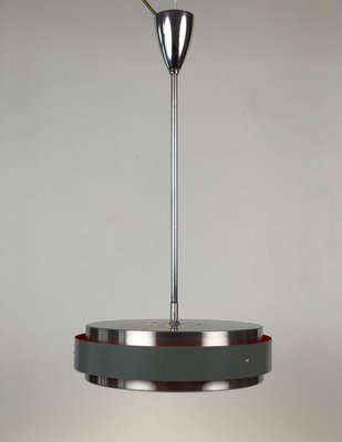 Mid-Century Equatorial Pendant Lamp with Red-Colored Light Effect, 1950s-BAF-763427