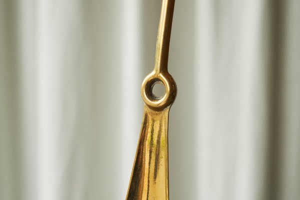 Mid-Century Equestrian Style Shoehorn in Sand Cast Brass, 1940s-FEW-2024221