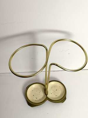 Mid-Century European Modern Brass & Steel Umbrella Stand, 1970s-UWE-1180503