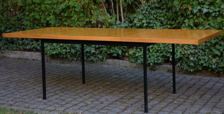 Mid-Century Extendable Birch Veneer No. 413 Dining Table by Fred Ruf for Knoll Inc. / Knoll International-LXP-774359