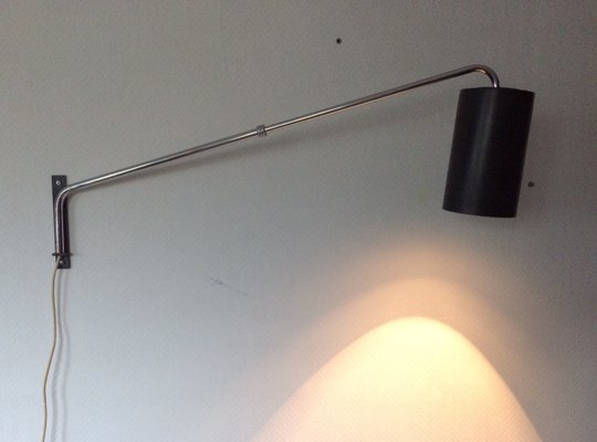 Mid-Century Extendable Cylinder Wall Lamp, 1960s-RQV-822375