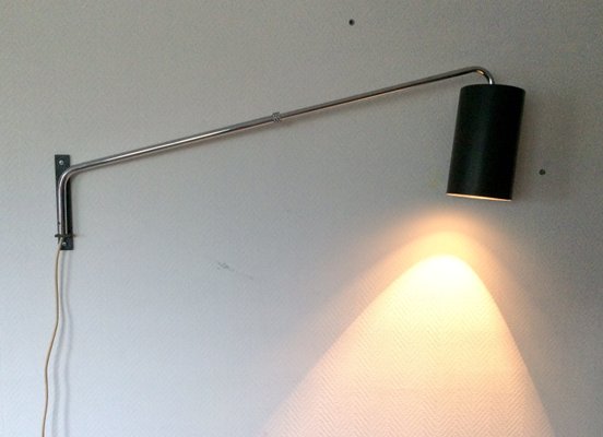 Mid-Century Extendable Cylinder Wall Lamp, 1960s-RQV-822375