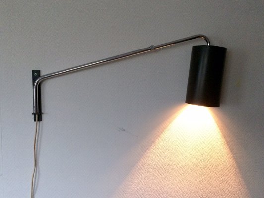 Mid-Century Extendable Cylinder Wall Lamp, 1960s-RQV-822375