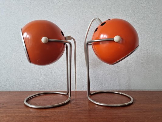 Mid-Century Eye Ball Table Lamps, 1970s, Set of 2-TZ-1425777