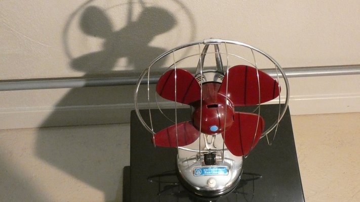 Mid-Century Fan in Steel and Bakelite from Elettrodomestici San Giorgio, 1960s-ERB-696237