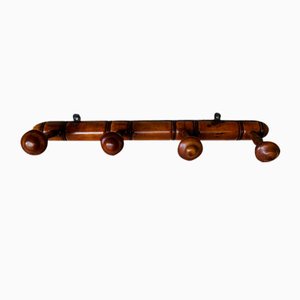 Mid-Century Faux Bamboo Wall Mounted Coat Rack, 1940s-OJT-1789760