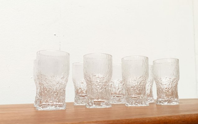 Mid-Century Finnish Aslak Glasses by Tapio Wirkkala for Iittala, Set of 8-UAH-1229138