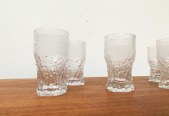 Mid-Century Finnish Aslak Glasses by Tapio Wirkkala for Iittala, Set of 8-UAH-1229138