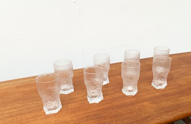 Mid-Century Finnish Aslak Glasses by Tapio Wirkkala for Iittala, Set of 8-UAH-1229138