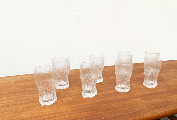 Mid-Century Finnish Aslak Glasses by Tapio Wirkkala for Iittala, Set of 8-UAH-1229138