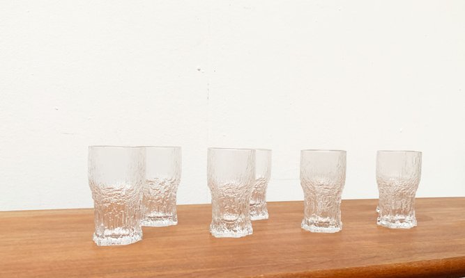 Mid-Century Finnish Aslak Glasses by Tapio Wirkkala for Iittala, Set of 8-UAH-1229138