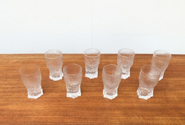 Mid-Century Finnish Aslak Glasses by Tapio Wirkkala for Iittala, Set of 8-UAH-1229138