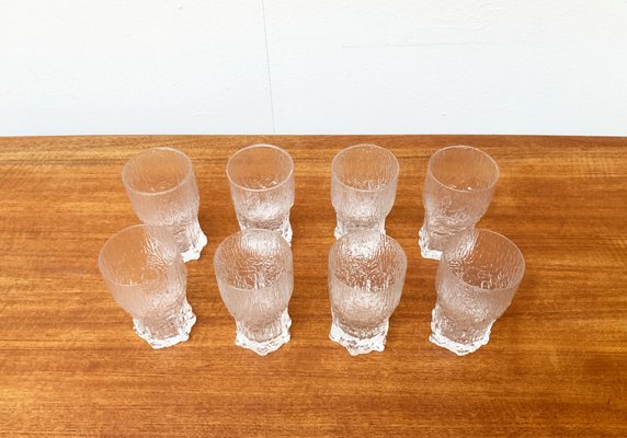 Mid-Century Finnish Aslak Glasses by Tapio Wirkkala for Iittala, Set of 8-UAH-1229138