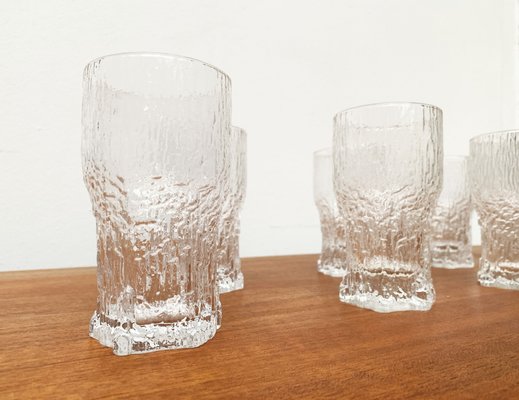 Mid-Century Finnish Aslak Glasses by Tapio Wirkkala for Iittala, Set of 8-UAH-1229138