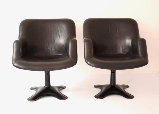 Mid-Century Finnish Model Junior Swivel Chairs by Yrjo Kukkapuro for Haimi, 1960s, Set of 2-APD-587361