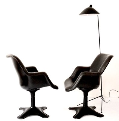 Mid-Century Finnish Model Junior Swivel Chairs by Yrjo Kukkapuro for Haimi, 1960s, Set of 2-APD-587361