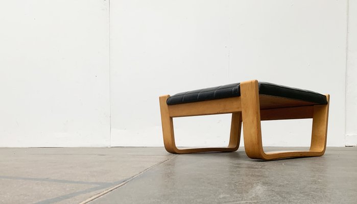 Mid-Century Finnish Pulkka Lounge Chair Stool by Ilmari Lappalainen for Asko-UAH-1141800