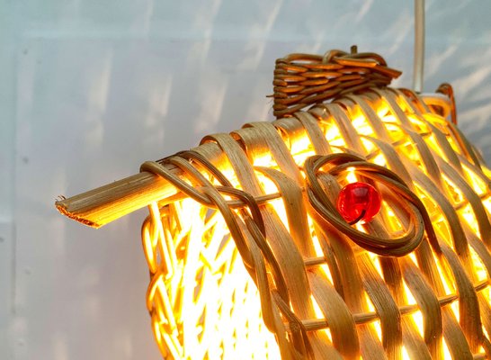 Mid-Century Fish Pendant Lamp, 1960s-UAH-1238776