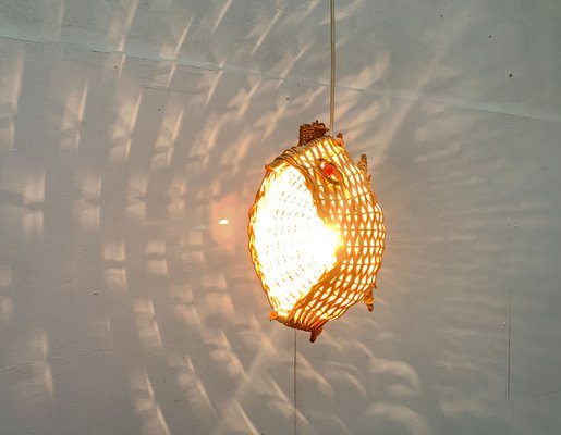 Mid-Century Fish Pendant Lamp, 1960s-UAH-1238776