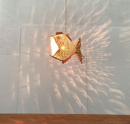 Mid-Century Fish Pendant Lamp, 1960s-UAH-1238776